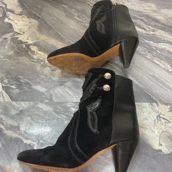 Isabel Marant Leather & Ankle Boots Size 37 - Picture 9 of 16